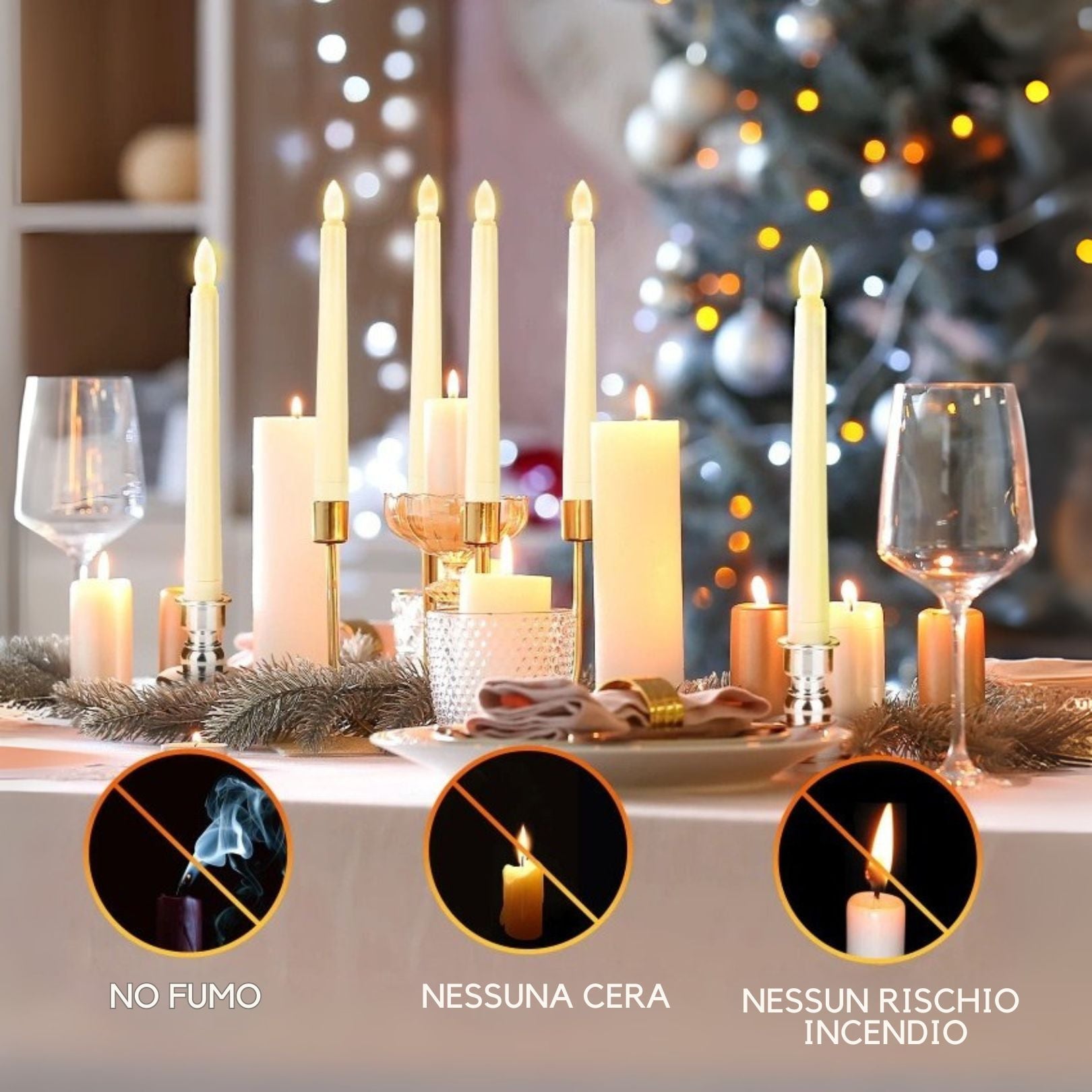 Candele Magiche LED Fluttuanti