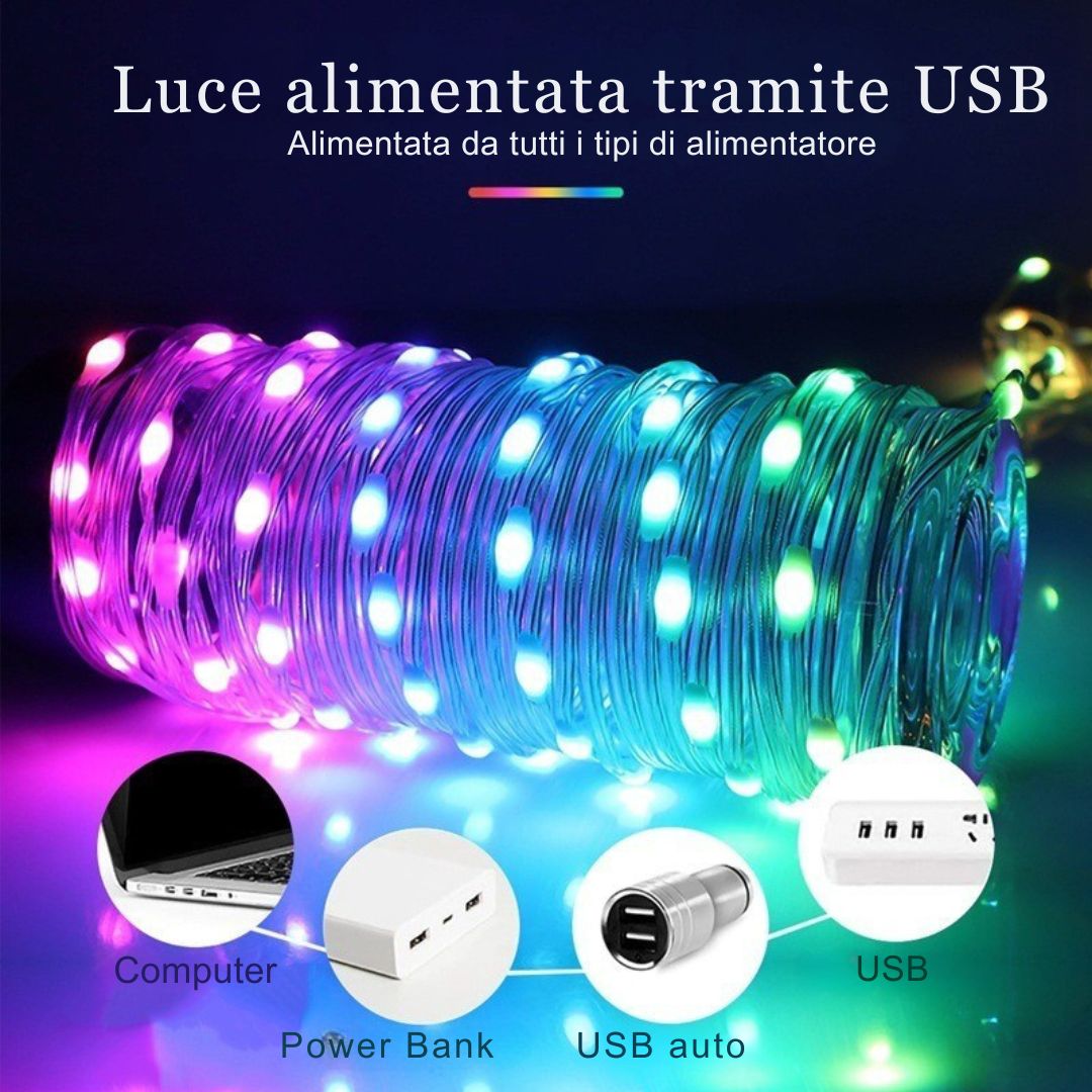 Luci LED Bluetooth per Albero Natalizio